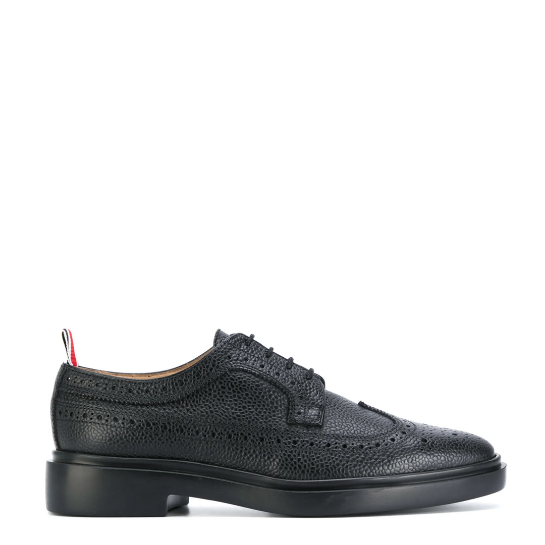 Pebble Grain Lightweight Rubber Sole Classic Longwing Brogues Women - 5