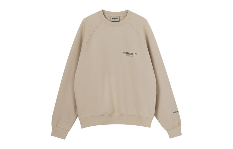 ESSENTIALS Fear of God Essentials FW21 Pullover Crewneck Tan FOG-FW21-224 outlook