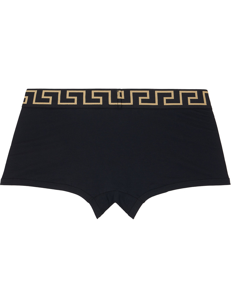 VERSACE Two-Pack Black Cotton-Jersey Boxer Briefs outlook