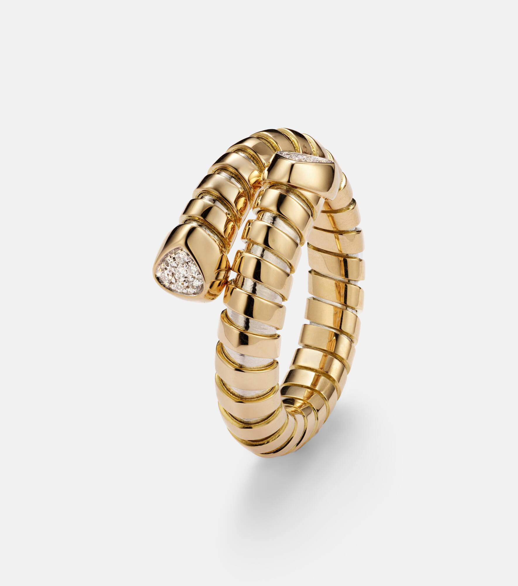 Trisolina 18kt gold ring with diamonds - 4