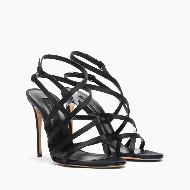 CASADEI Julia Satin Cage  Sandals outlook