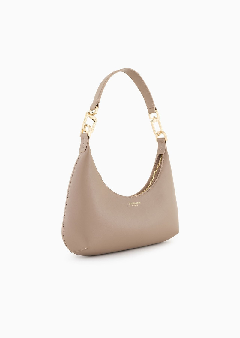 GIORGIO ARMANI Medium la Prima nappa-leather hobo bag outlook