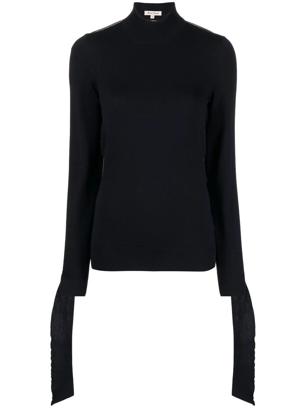 fine-knit open-back jumper - 1
