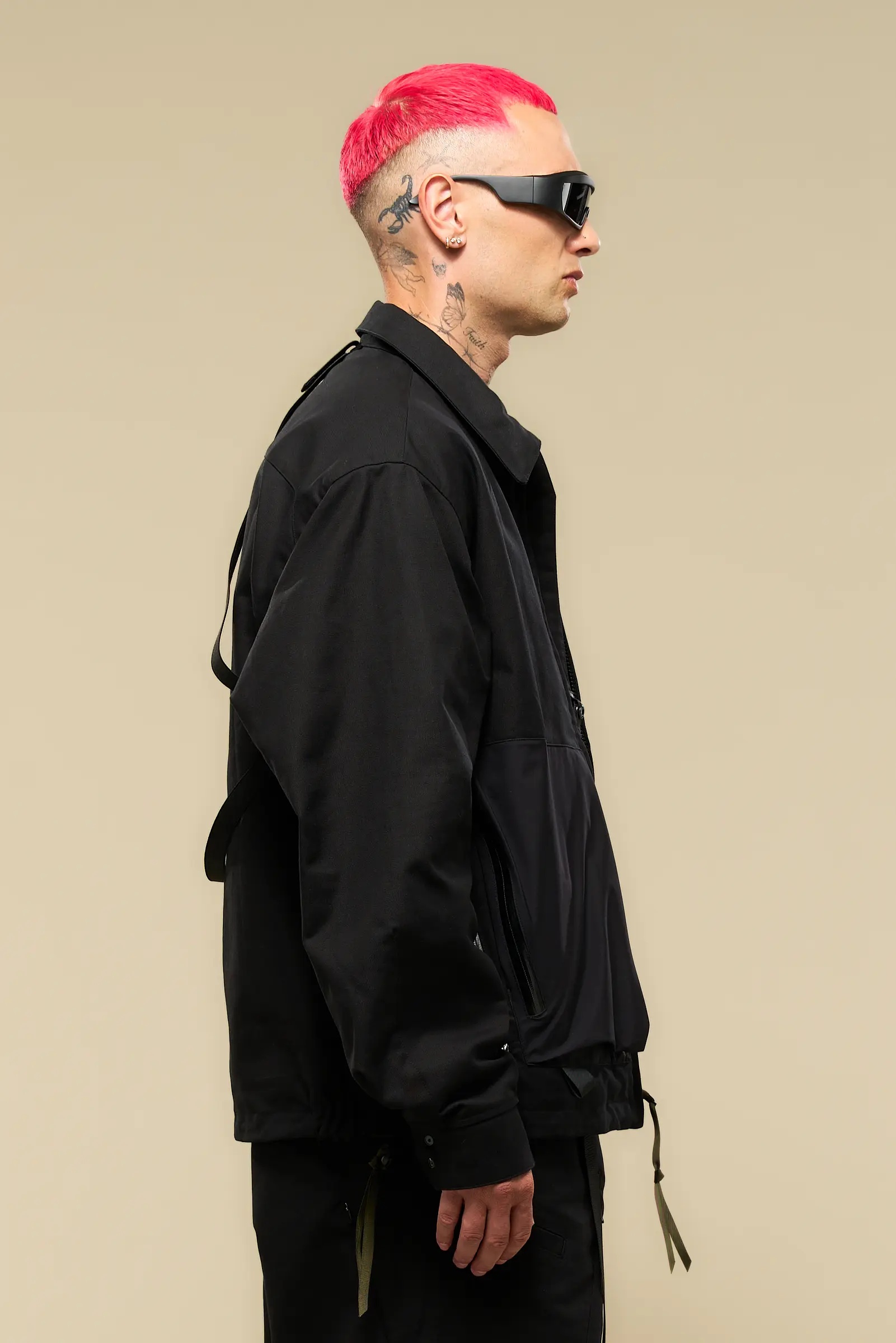 J121A-KI Cotton Jacket Black - 30