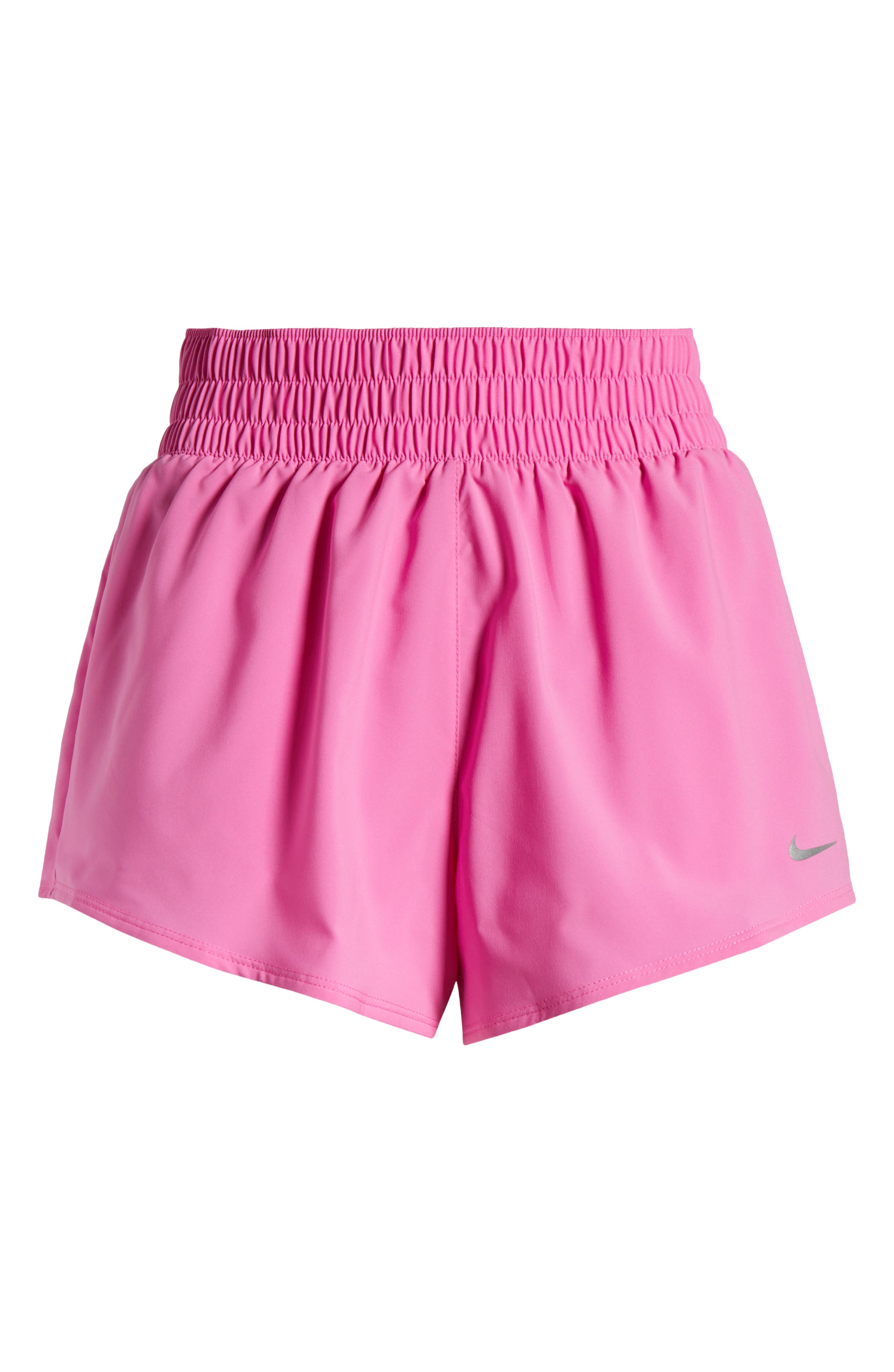 Nike Dri-FIT Mid-Rise 3-Inch Brief-Lined Shorts in Plypnk/refsil at Nordstrom - 4
