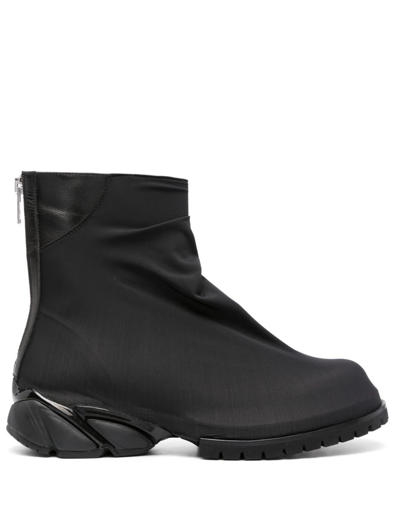 panelled zip-up ankle boots 1