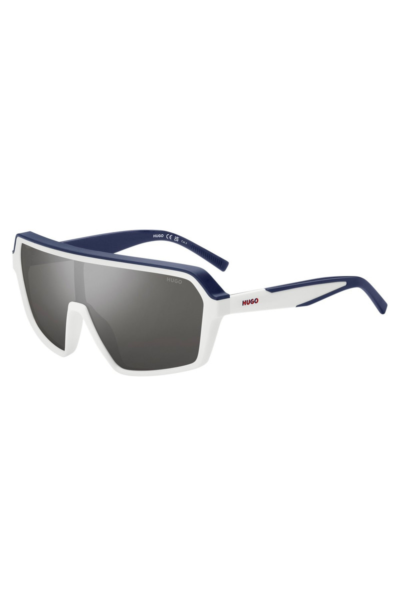 MASK-STYLE SUNGLASSES WITH GRAY SHADED LENSES 1