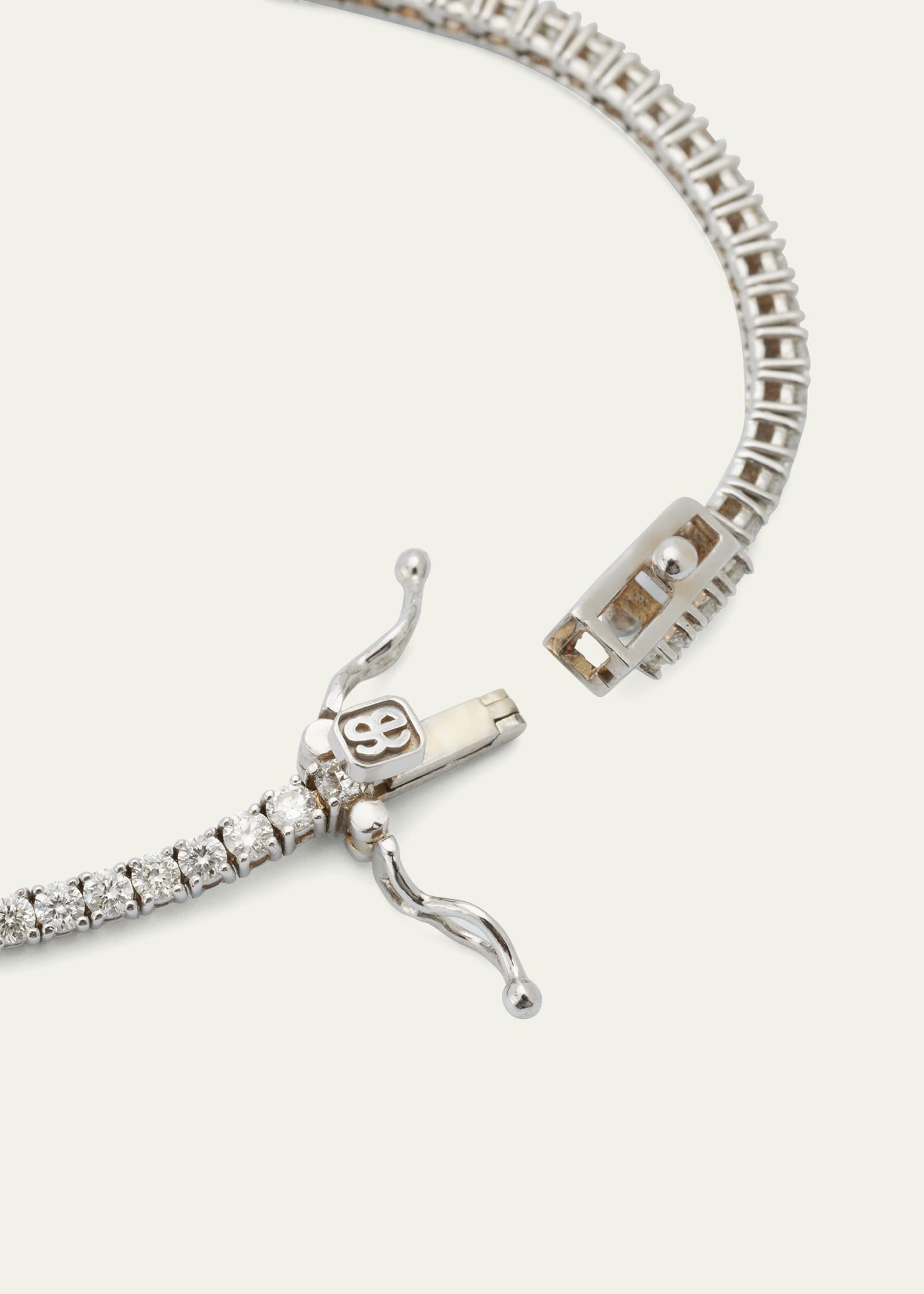 14K White Gold Diamond Tennis Bracelet - 4