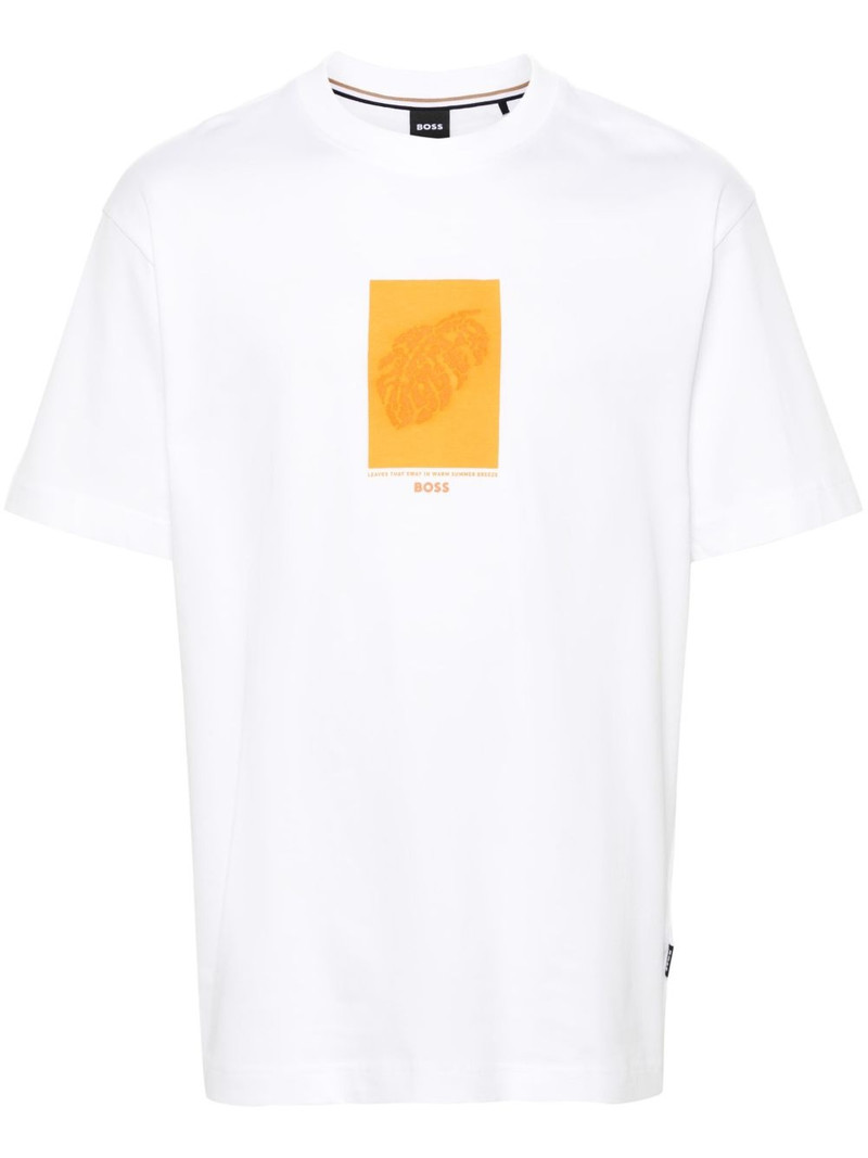 logo-print cotton T-shirt 1