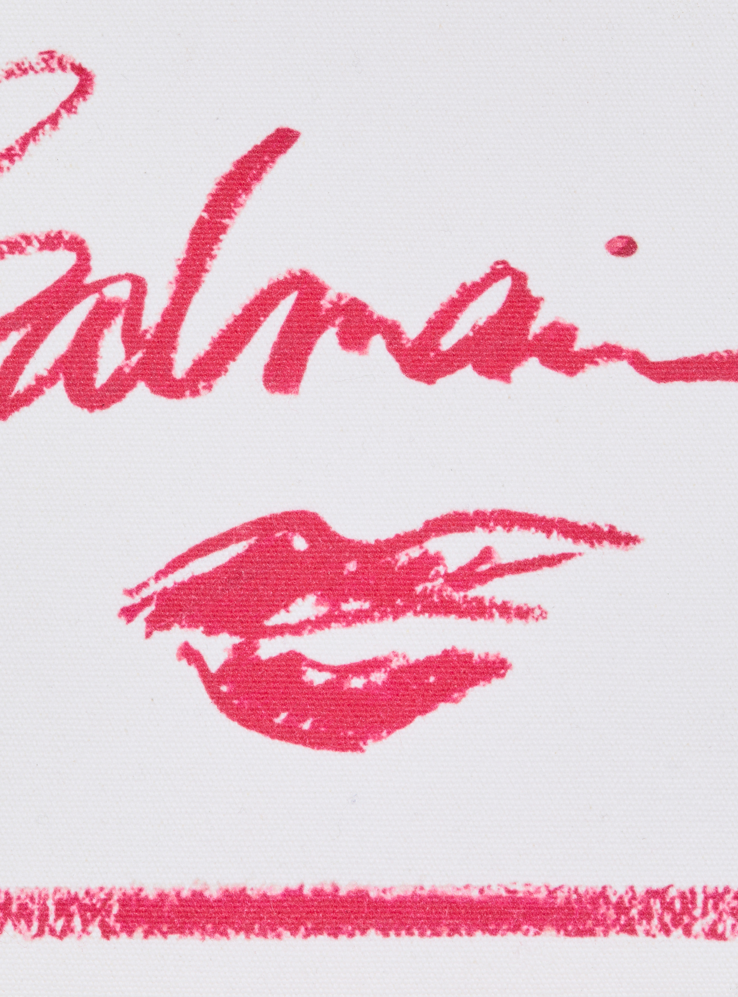 Small B-Army tote bag with Balmain Lipstick print - 7