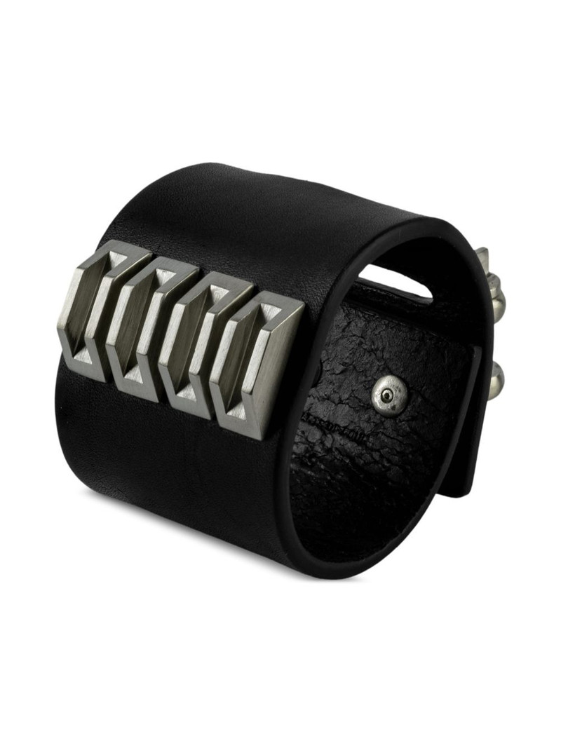 Parts of Four Restraint Charm inverted-pyramid studs bracelet outlook