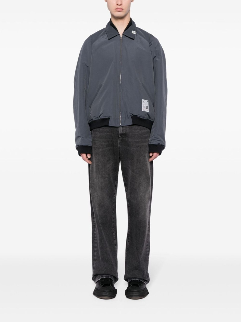 Maison MIHARAYASUHIRO logo-patch cotton-blend bomber jacket outlook