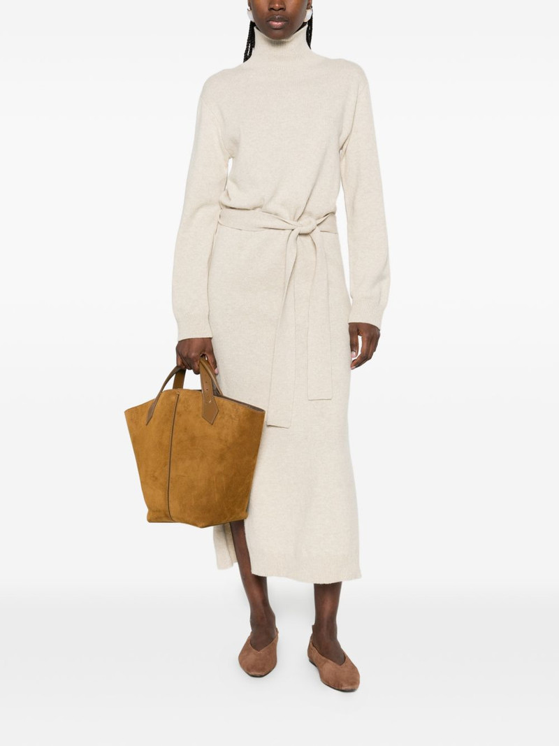 Nanushka turtleneck tie knitted midi dress outlook
