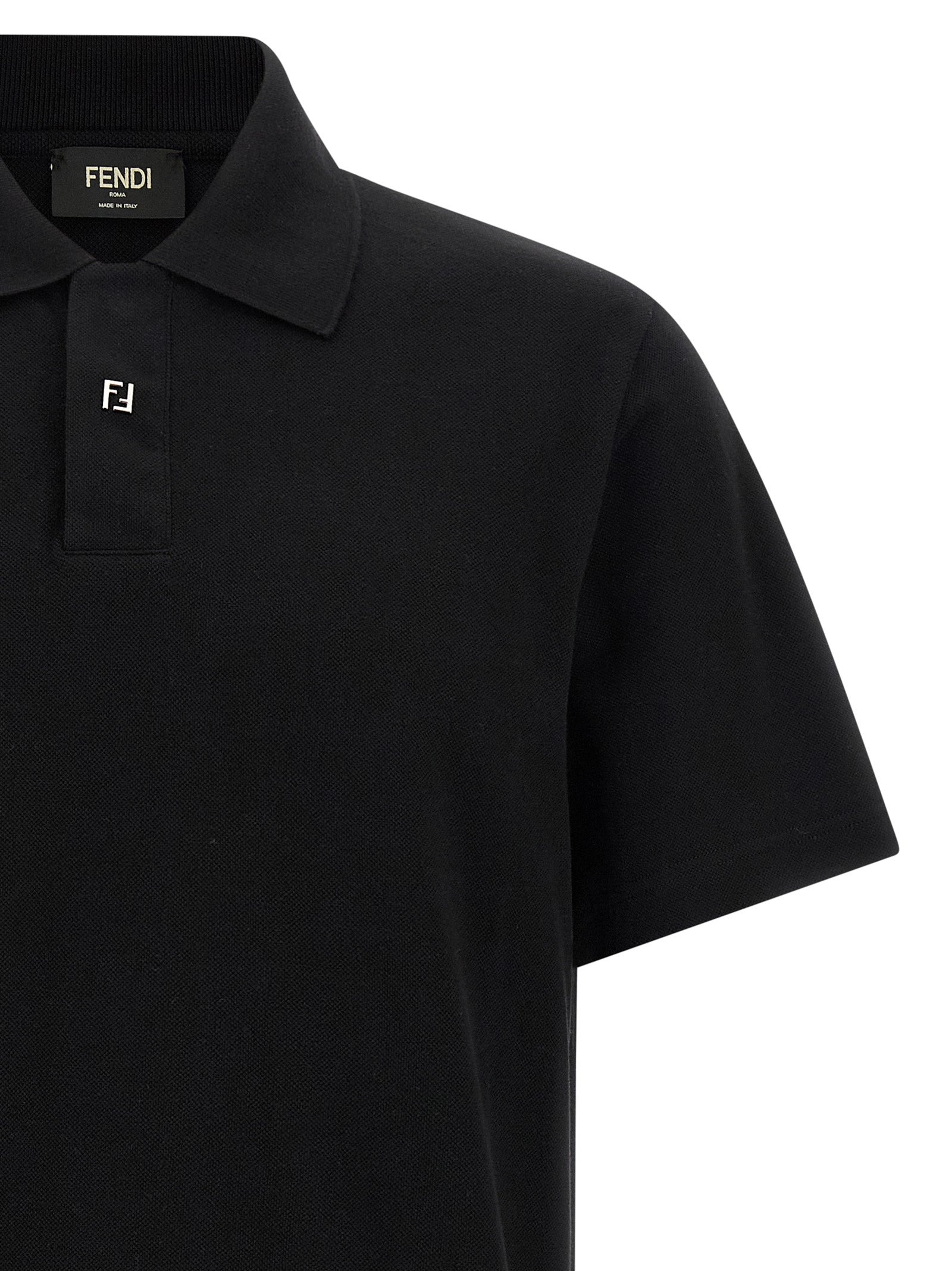 Piquet Shirt Polo Black - 3