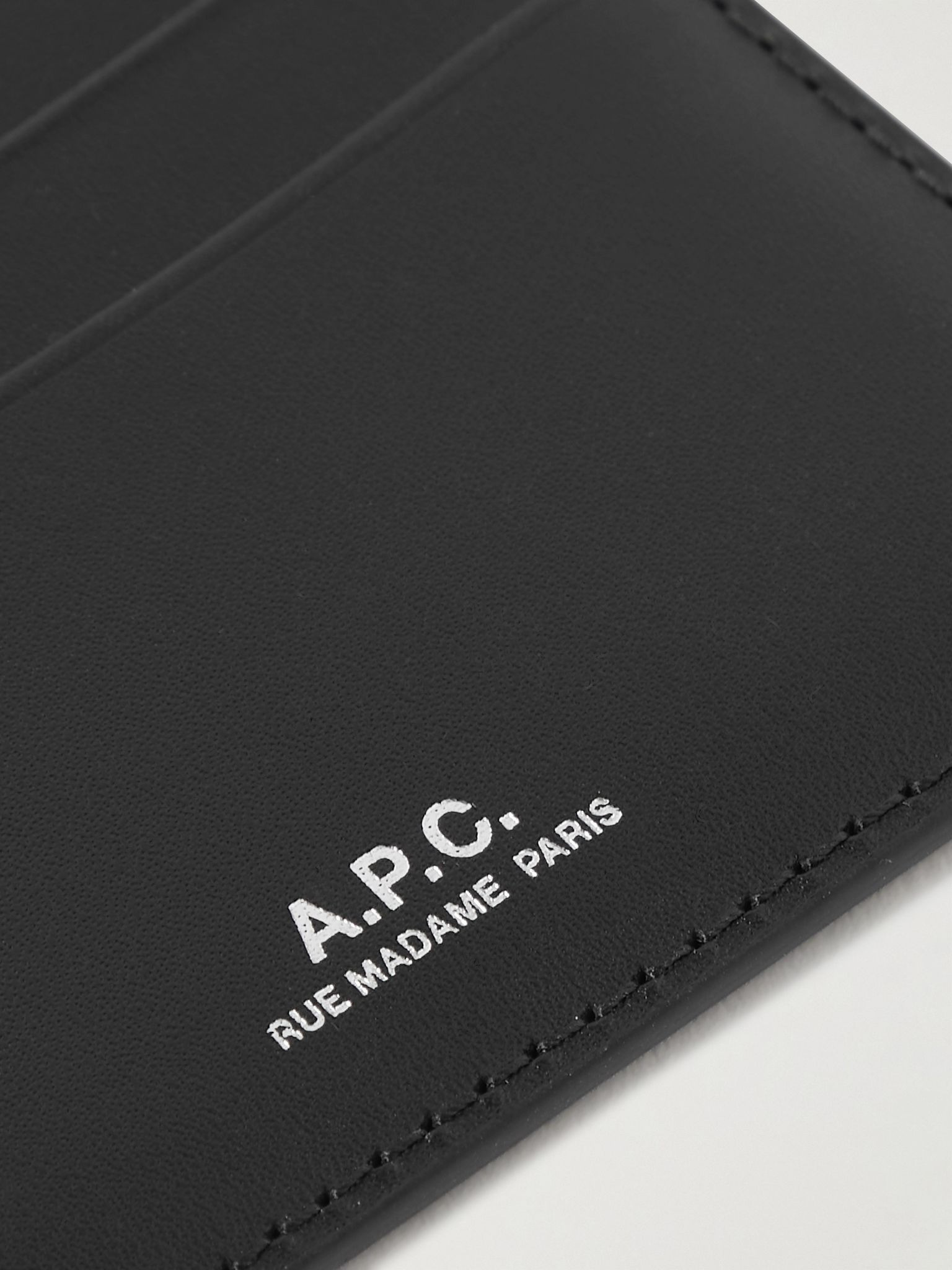 Logo-Debossed Leather Cardholder Black - 3
