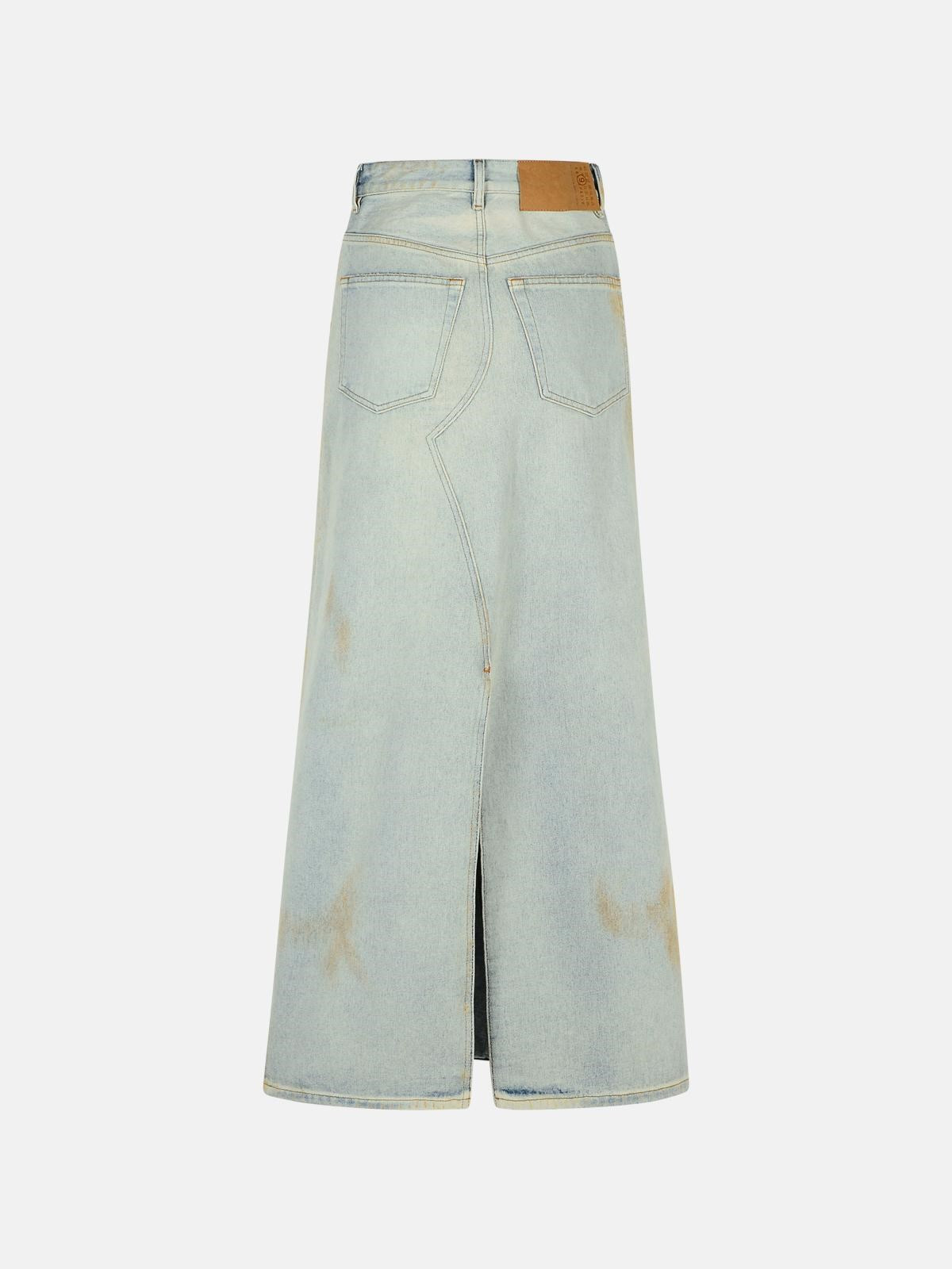BLUE DENIM SKIRT - 3