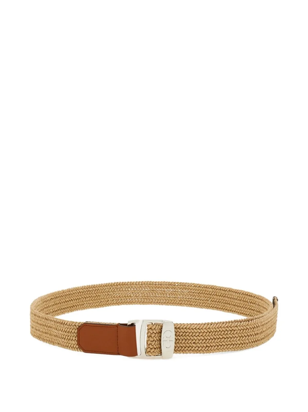 woven Gancini buckle belt - 1