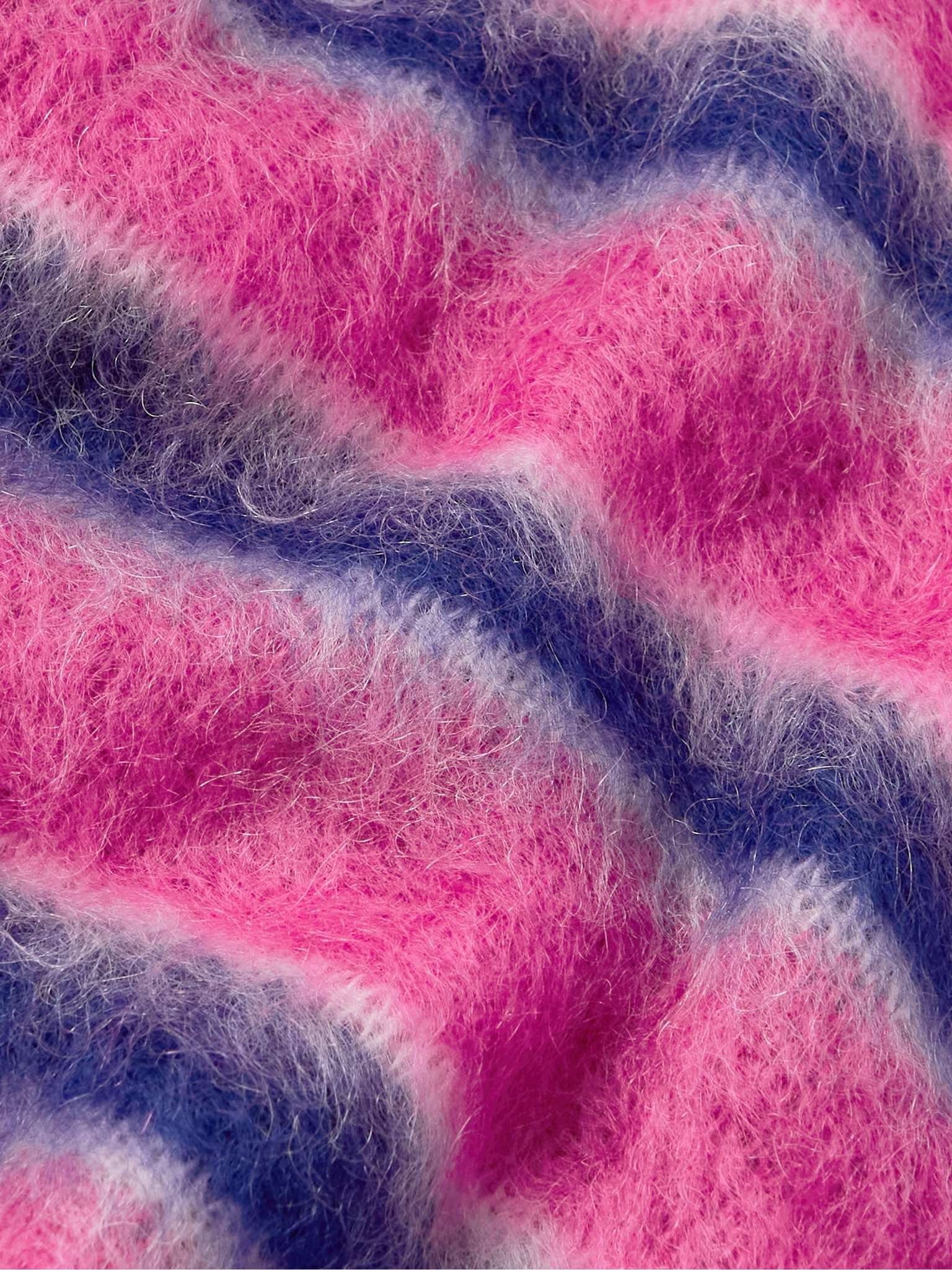 Striped Mohair-Blend Sweater - 3