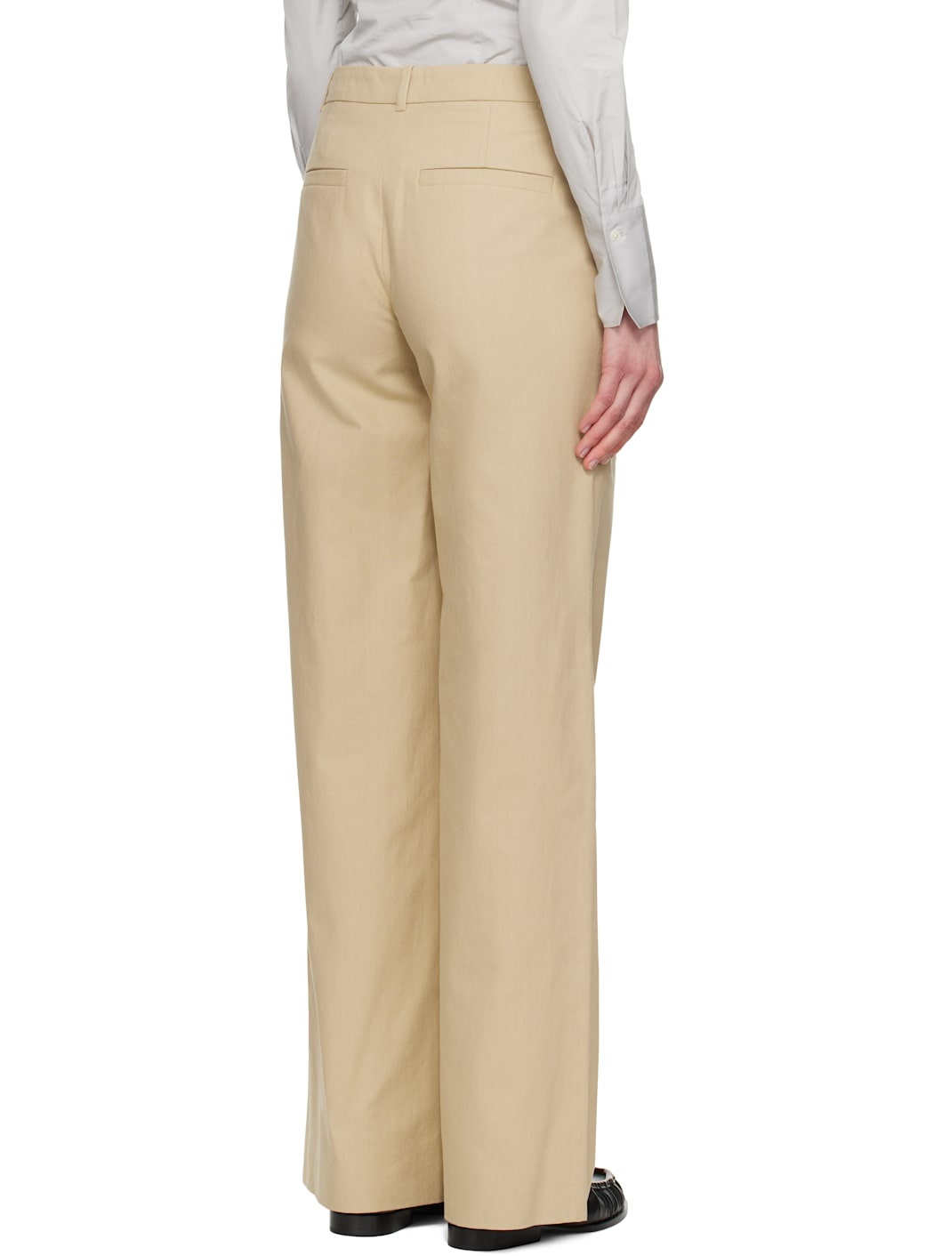 A. P.C. Beige Margaret Trousers - 3