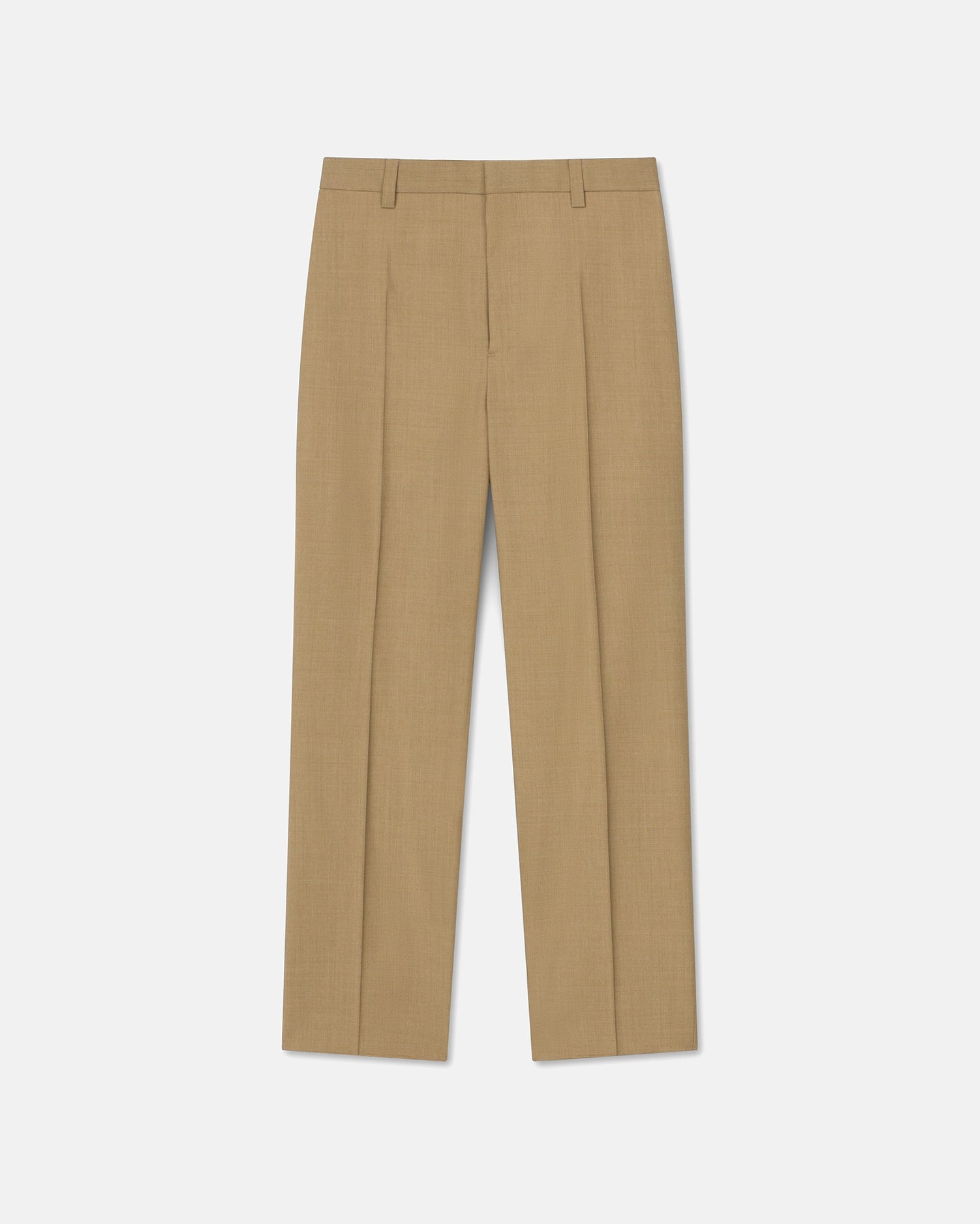 JUN - Wool-blend straight-leg pants - Taupe - 1