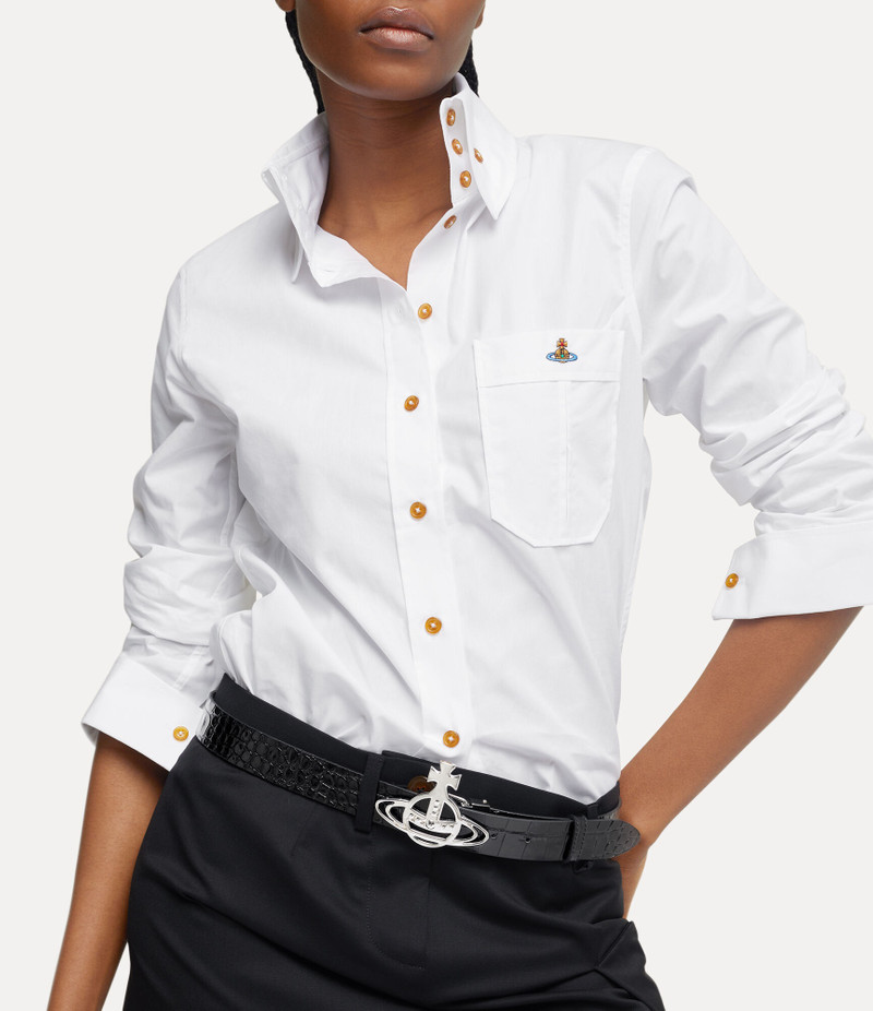 Vivienne Westwood LINE ORB BUCKLE BELT/SILVER outlook