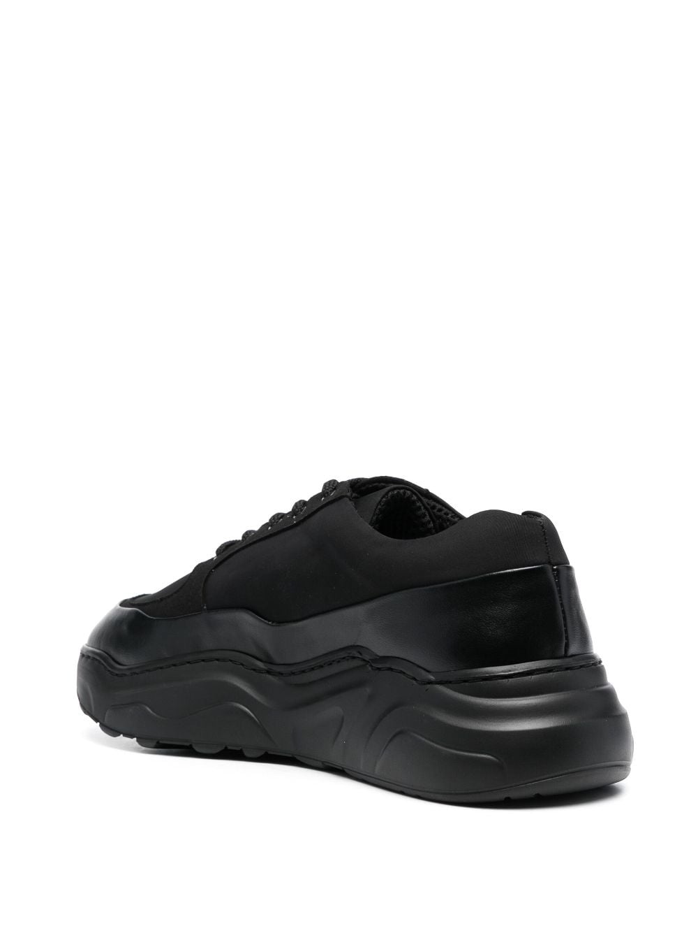 embroidered-logo low-top sneakers - 3
