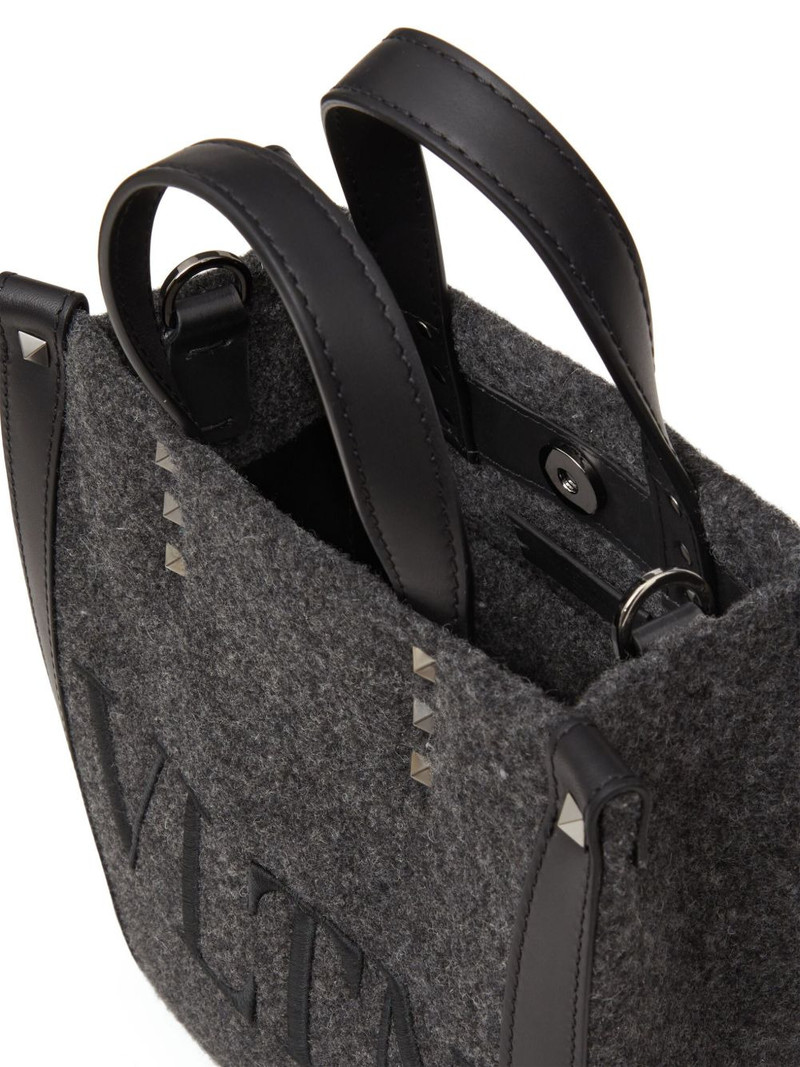 Rockstud-embellished logo tote bag 4