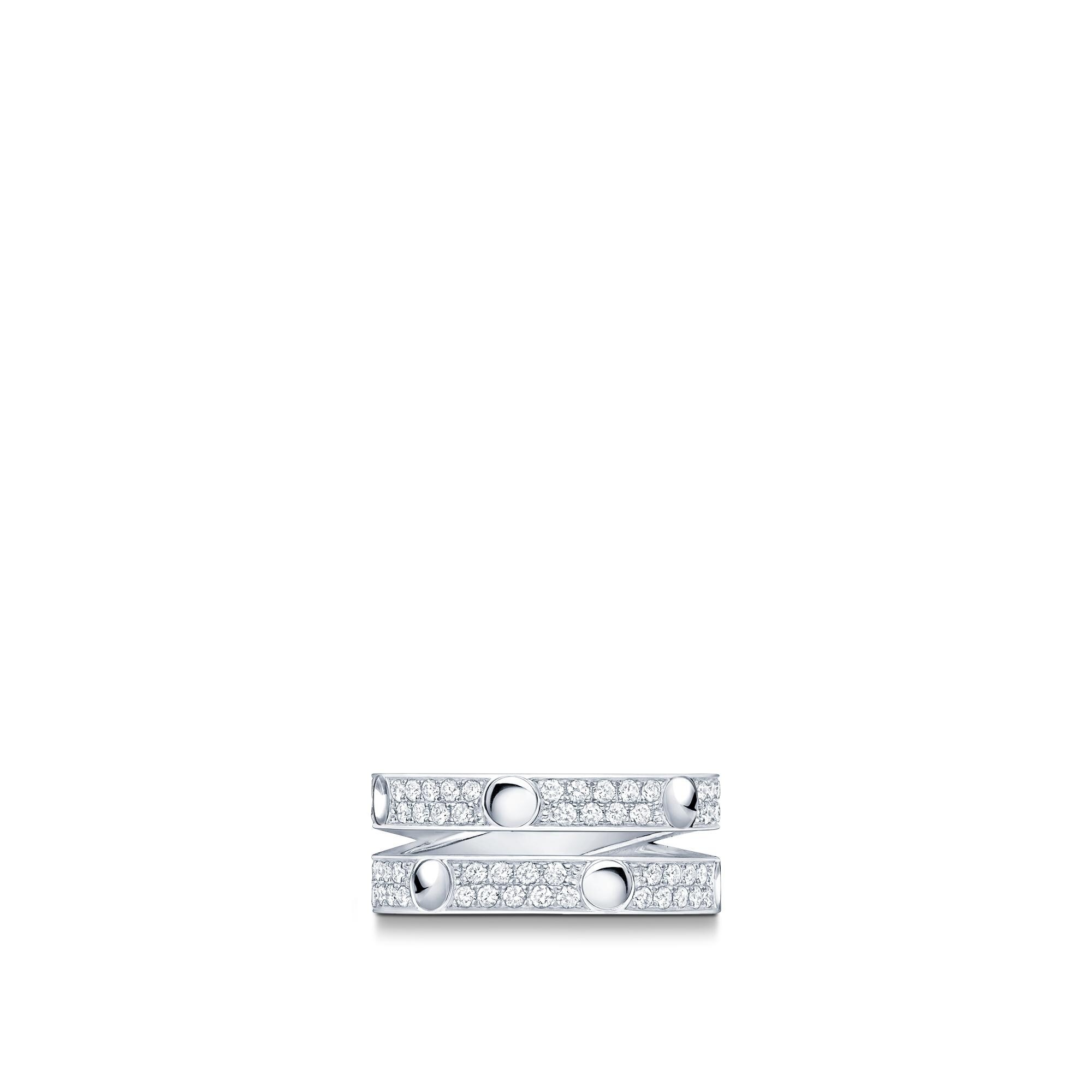 Empreinte Ring, White Gold And Diamonds - 4