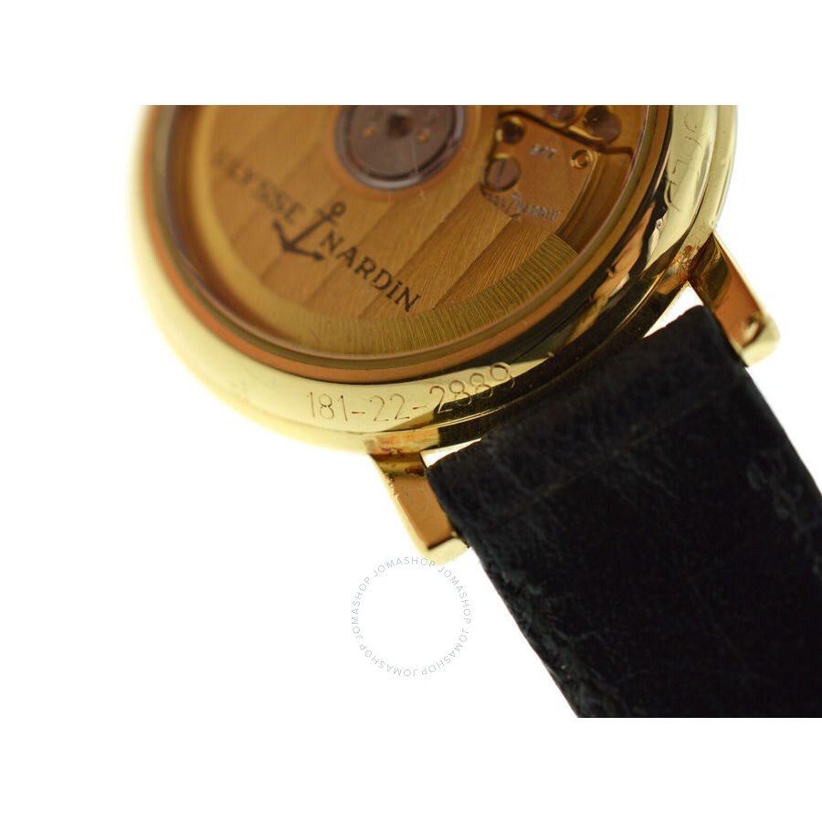 Pre-owned Ulysse Nardin 181-22-9 Automatic Gold Dial Ladies Watch 181-22-9 - 6