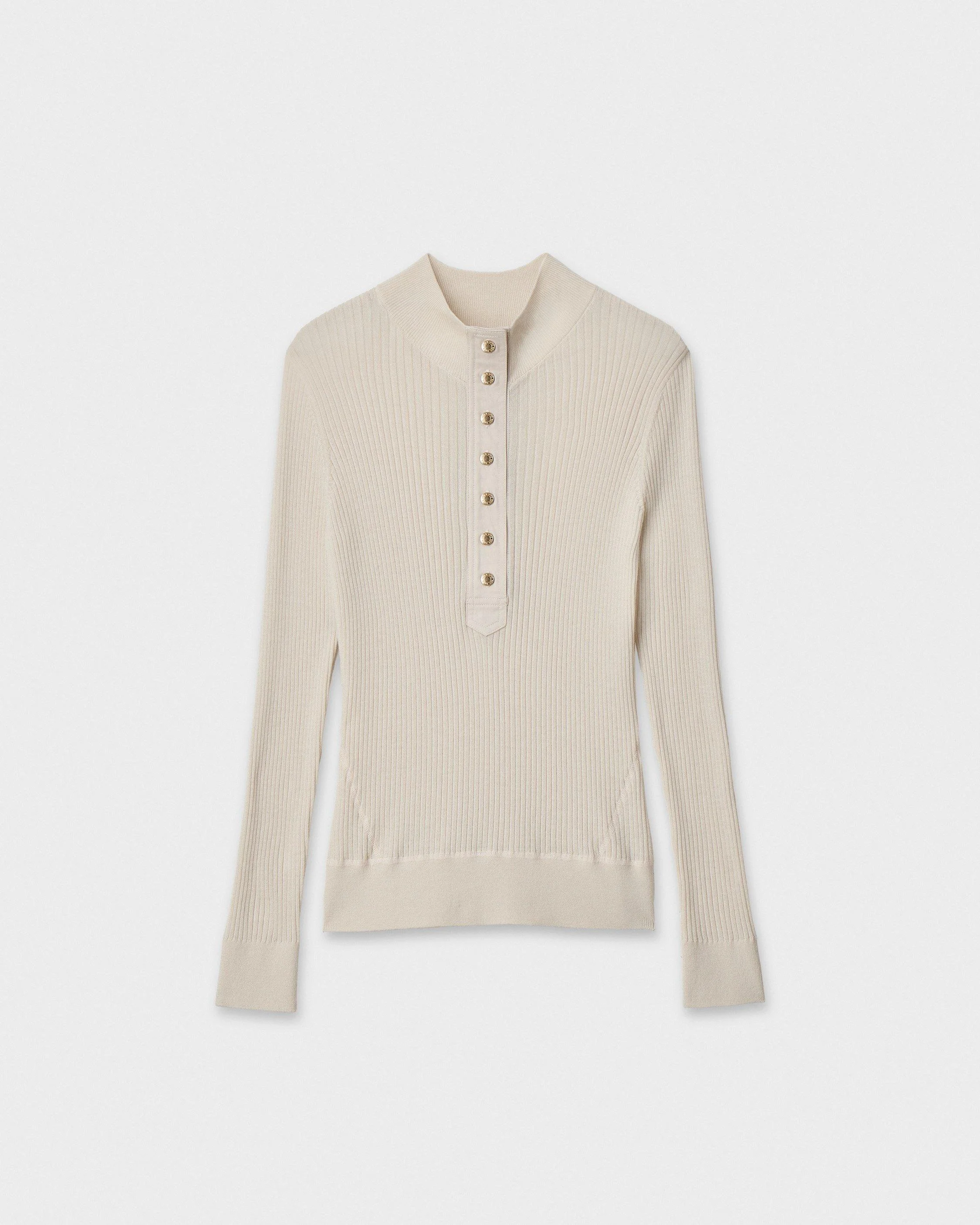 Lucy Merino Wool Henley - 1