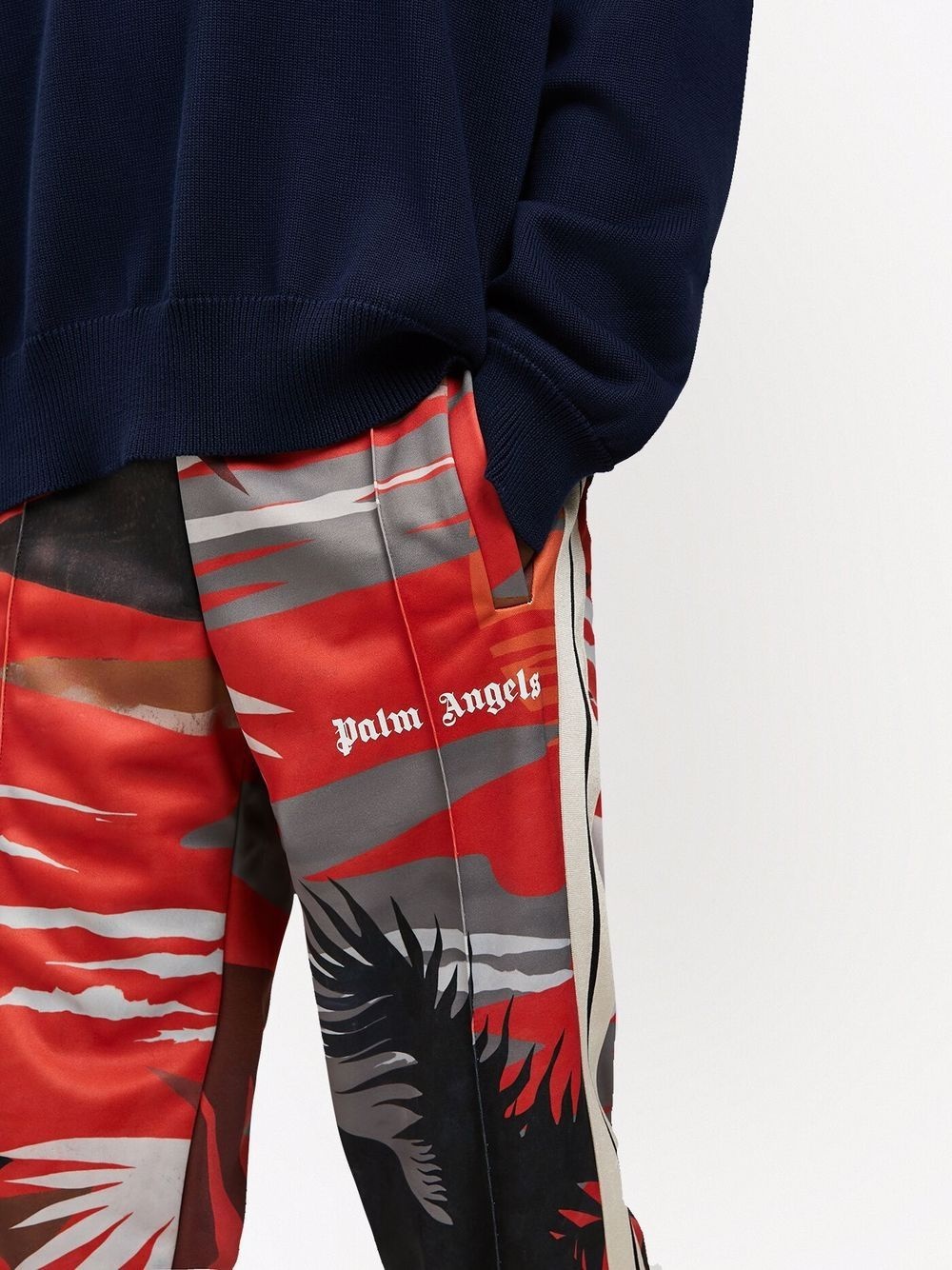 Hawaii-print track pants - 6