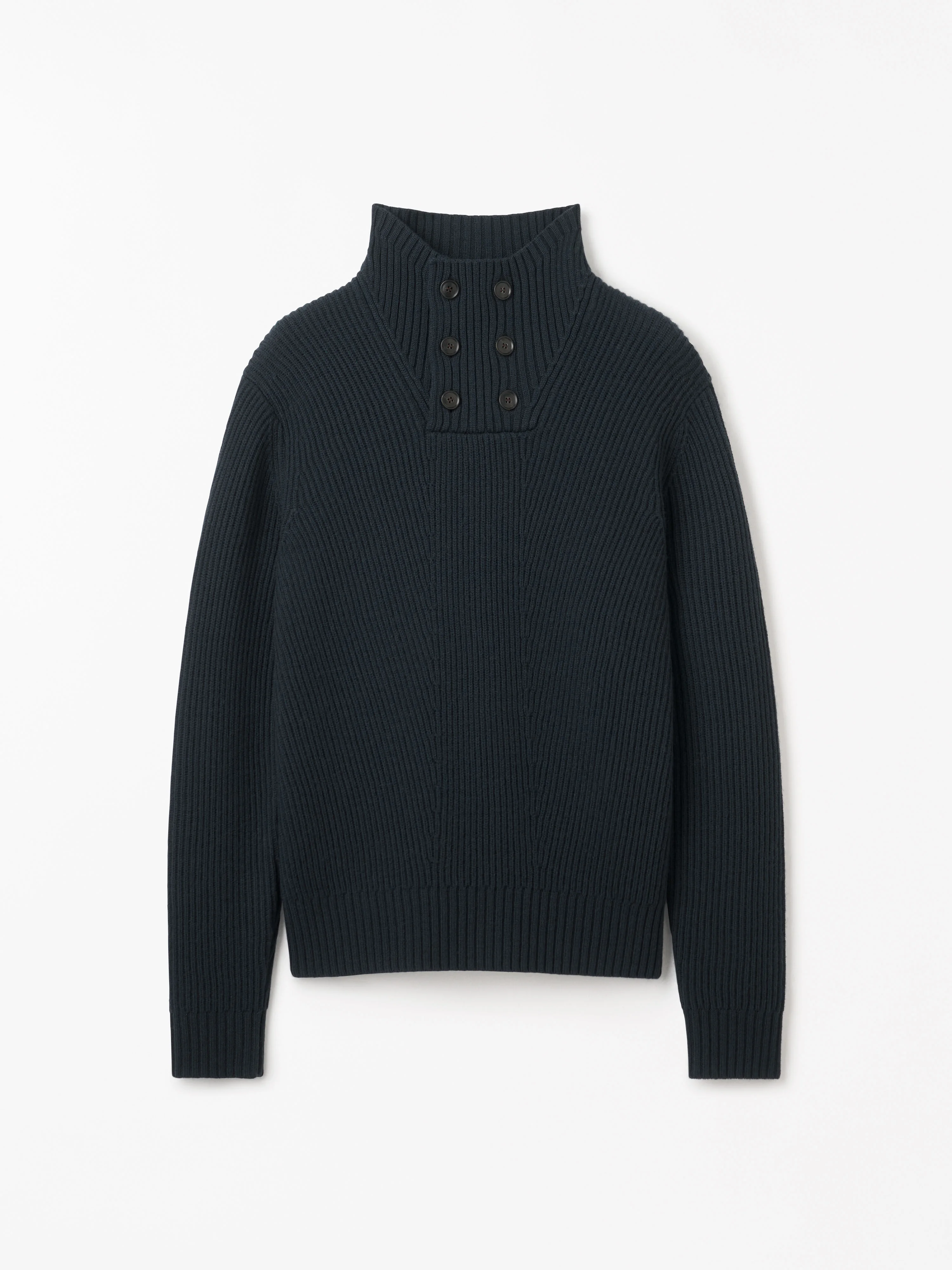 Peter Funnel Neck Wool Pullover - 1