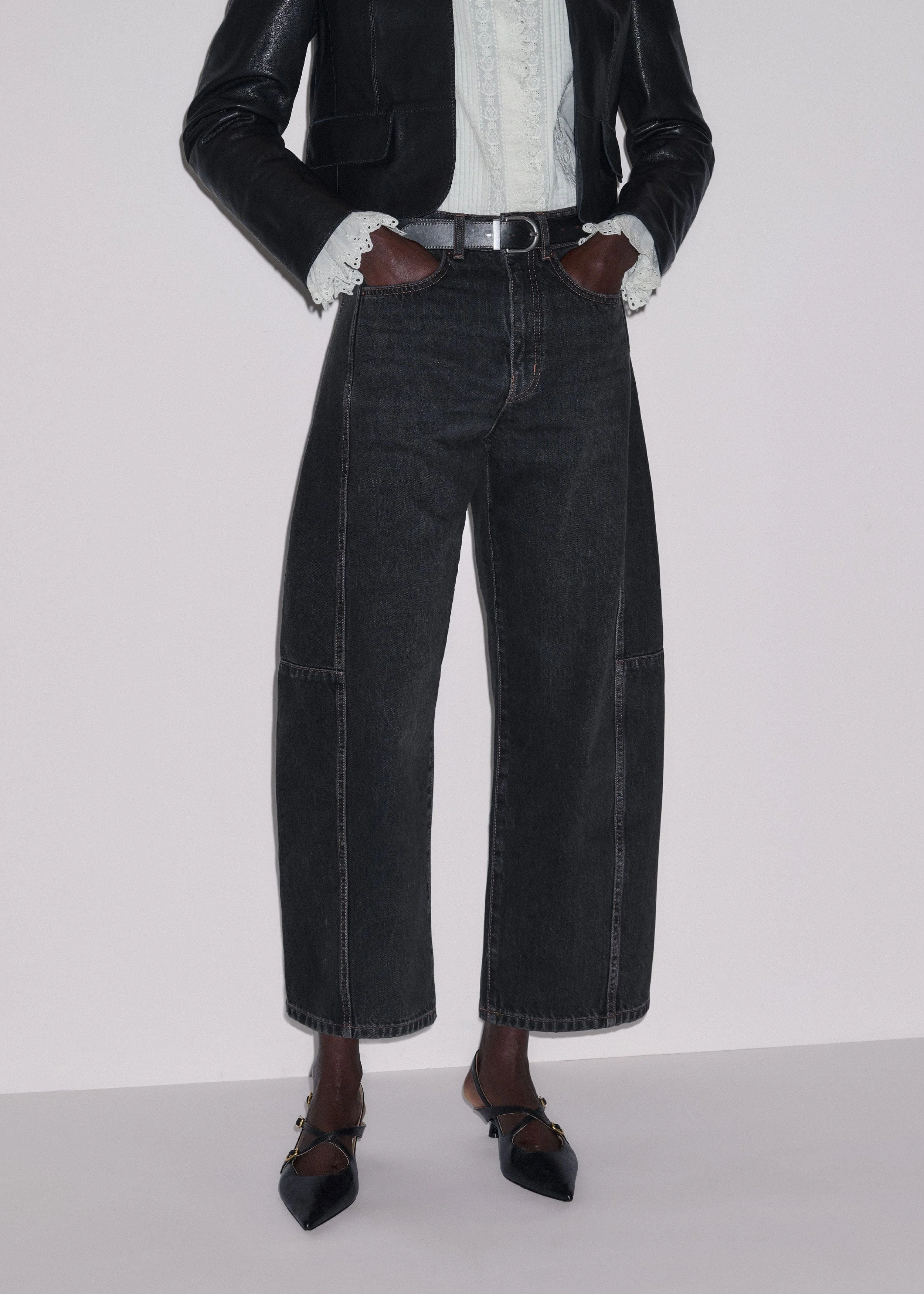 Exaggerated Crop Jean - 1