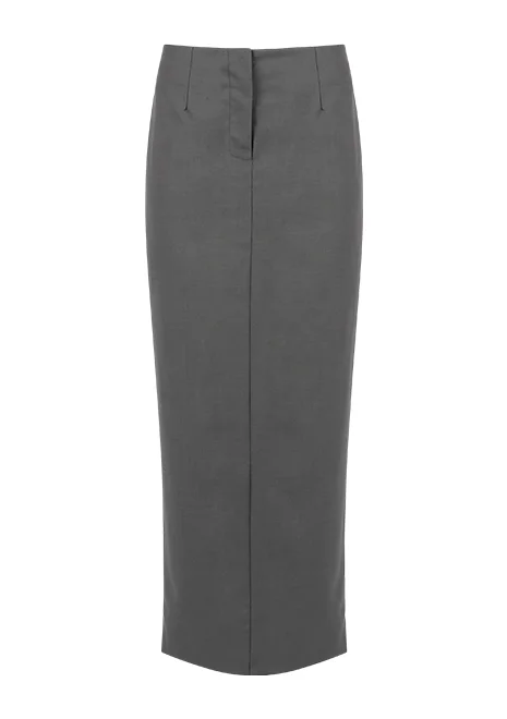 SCRIPT SKIRT PEWTER - 1