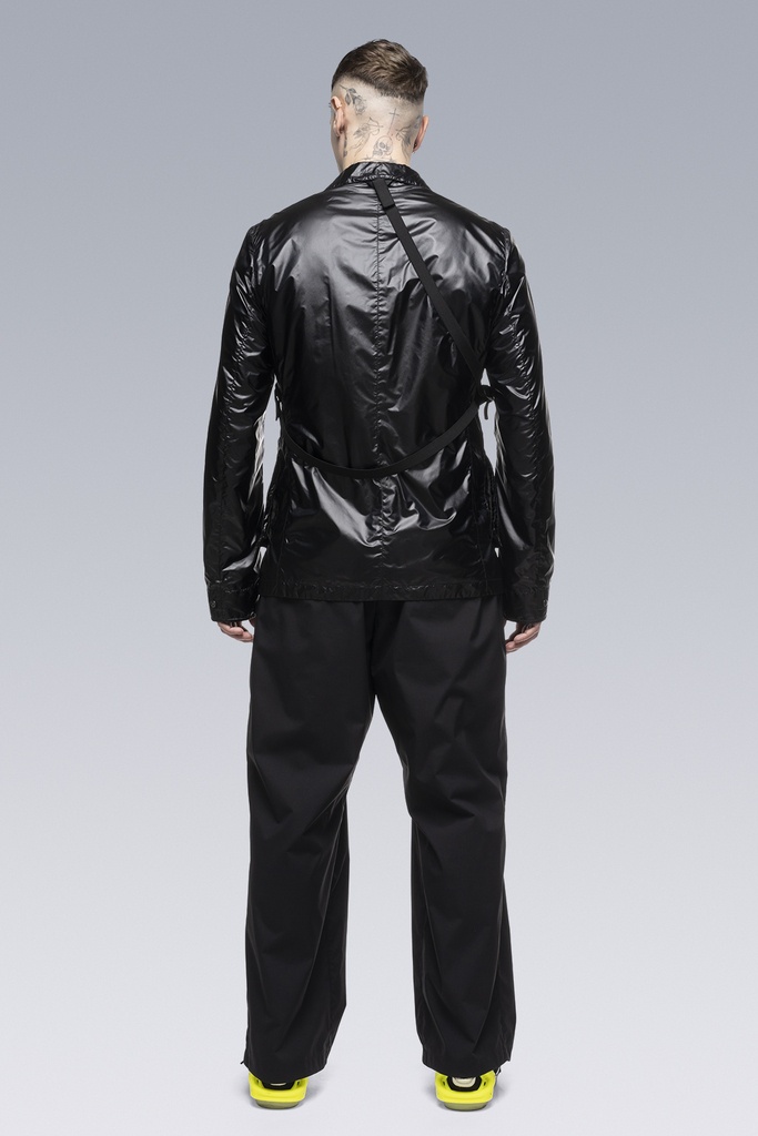 P45-E Encapsulated Nylon Single Pleat Trouser Black - 6