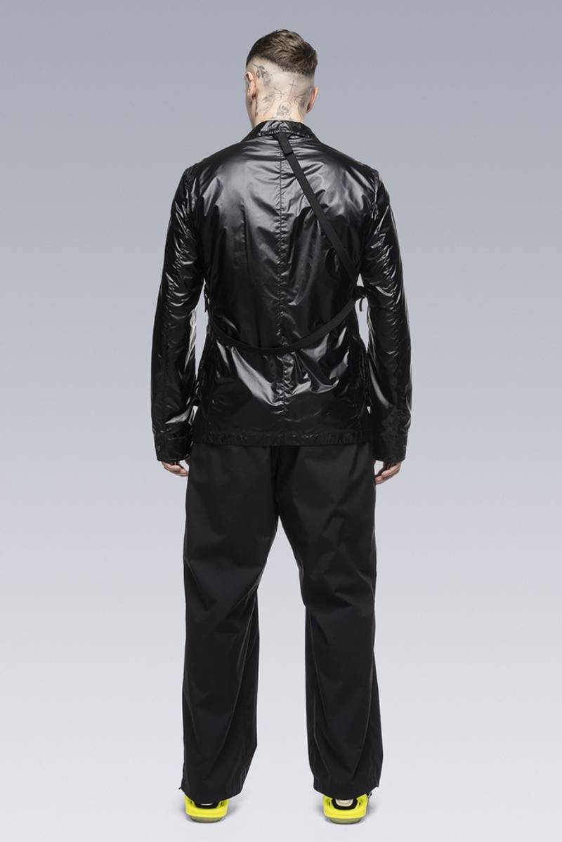 P45-E Encapsulated Nylon Single Pleat Trouser Black 6