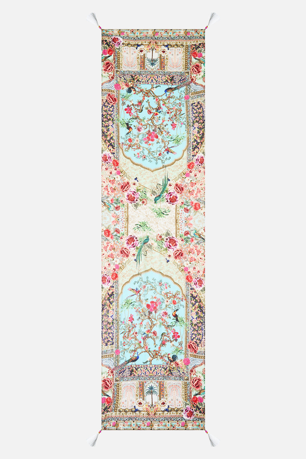 LONG SILK CRINKLE CHIFFON SCARF - 2