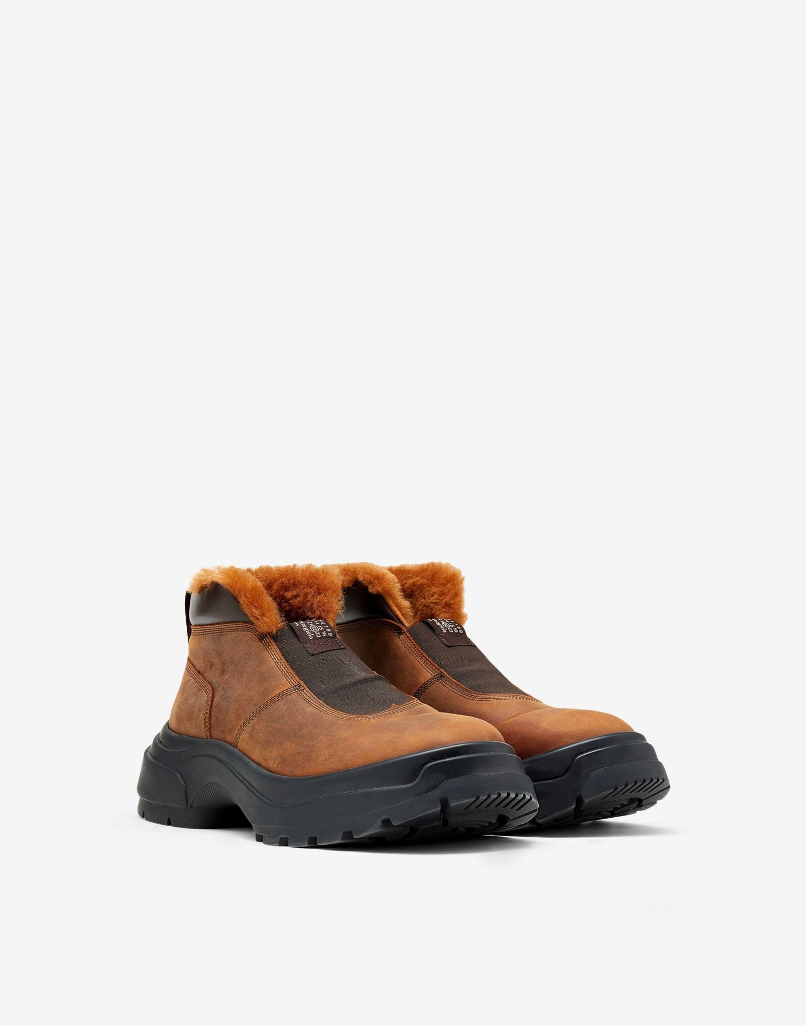 Shearling lace-up boots - 2