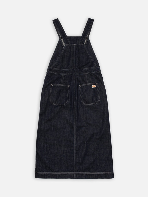 Malwa Workwear Denim Dress Dark Blue - 2