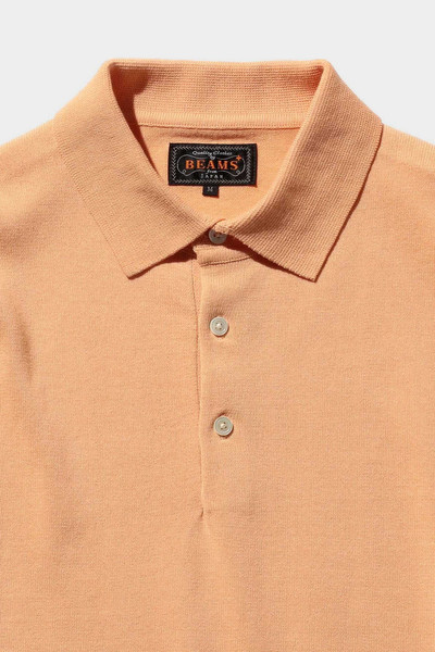 BEAMS PLUS Knit Polo 12G - Orange outlook