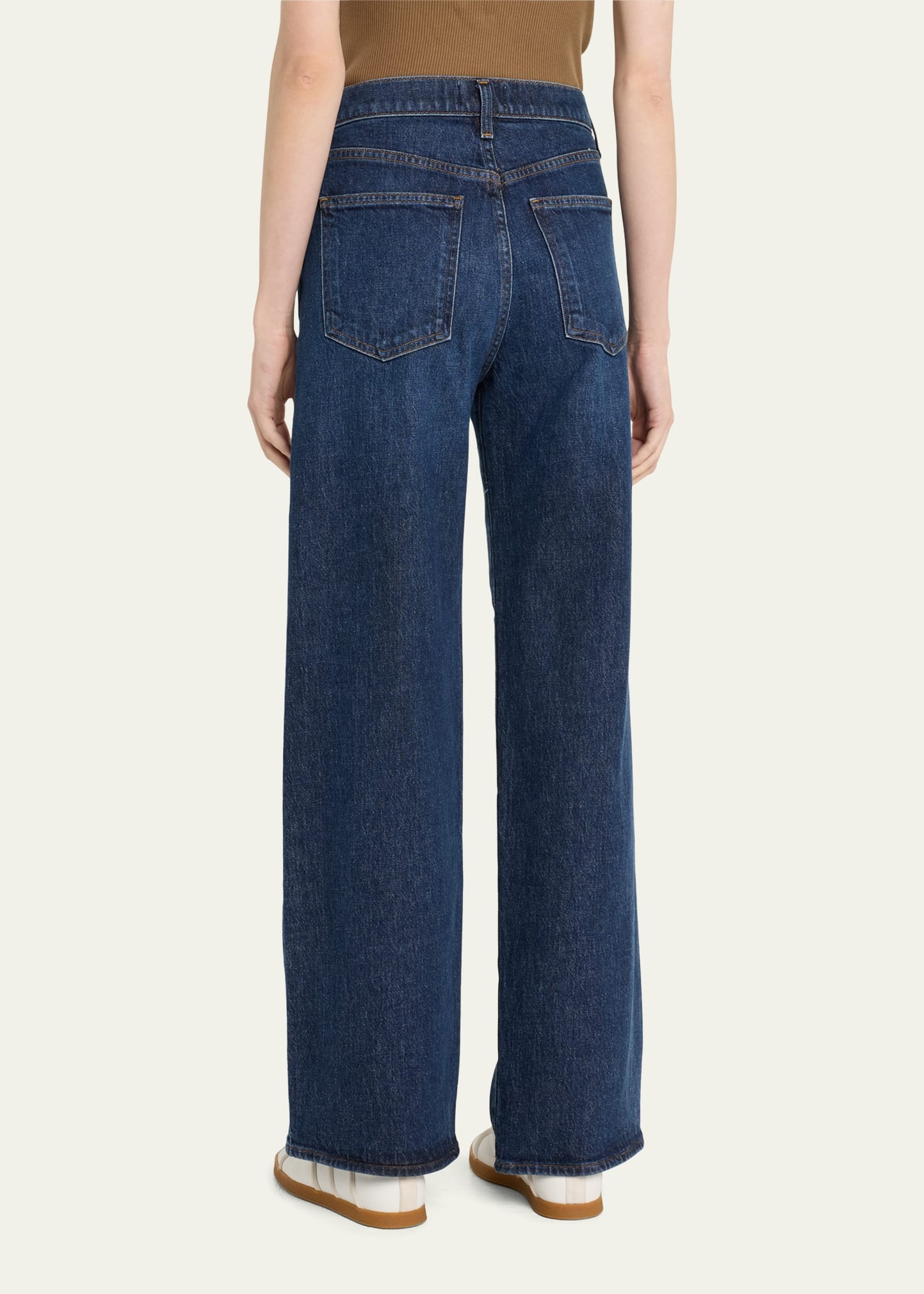 Harper Mid-Rise Wide-Leg Jeans - 3