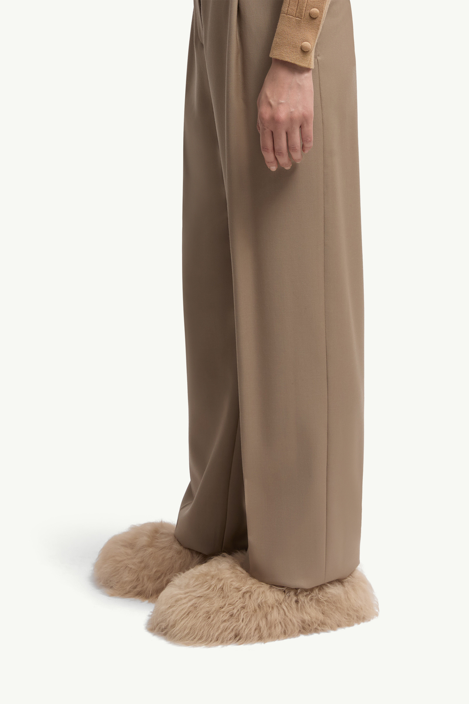 Wool Gabardine Tailored Pants - 4