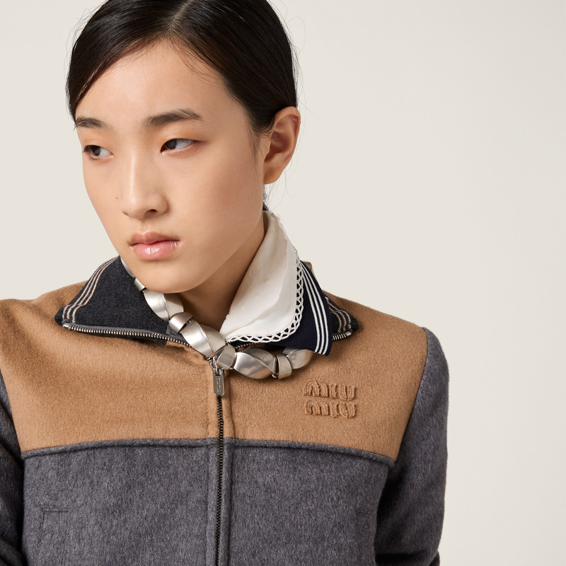 Miu Miu Metal and leather necklace outlook