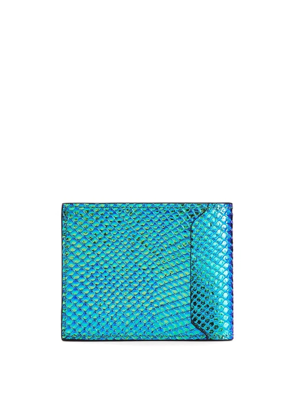 Albert iridescent python-print wallet - 2