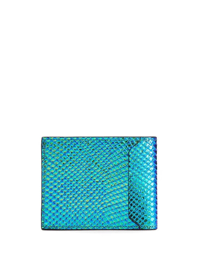 Giuseppe Zanotti Albert iridescent python-print wallet outlook