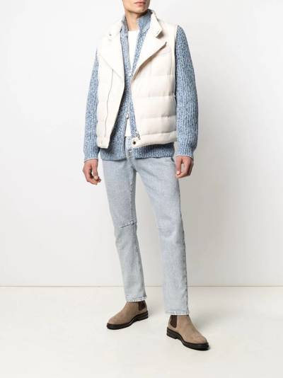 Brunello Cucinelli chunky knitted cardigan outlook