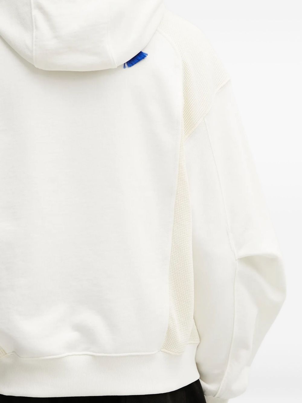 panelled-fabric hoodie - 4