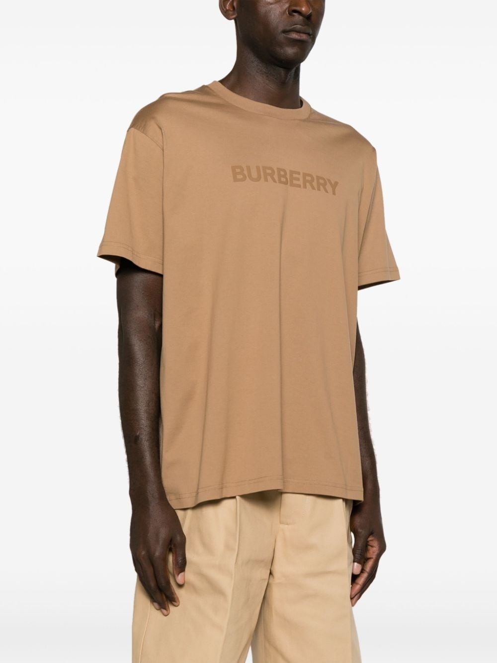 logo-print cotton T-shirt - 3