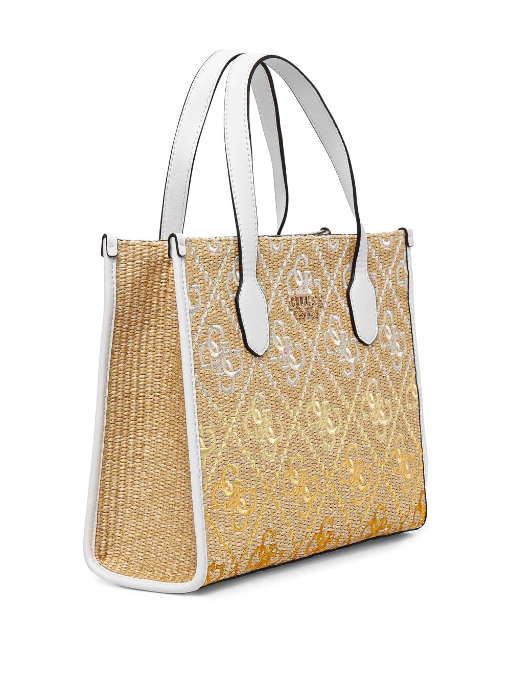 Silvana woven-logo tote bag - 3