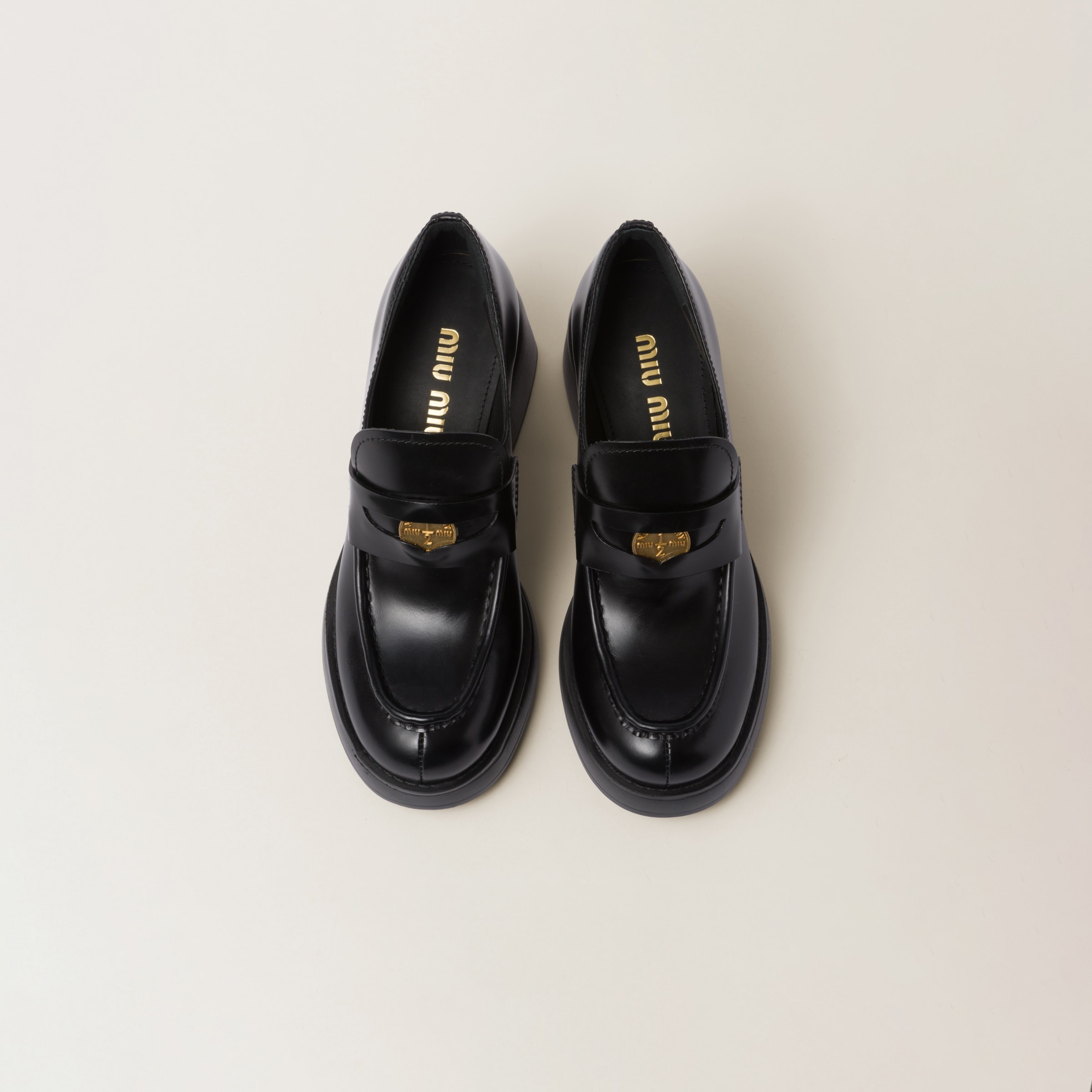 Leather penny loafers - 4